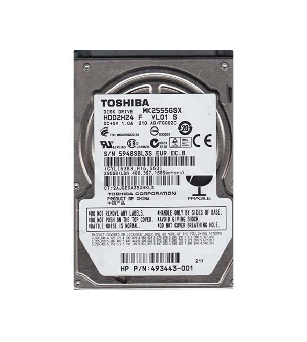HDD2H24S - Toshiba 250GB 5400RPM SATA 3Gb/s 8MB Cache 2.5-Inch Hard Drive