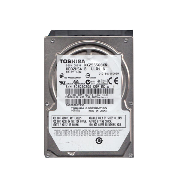 HDD2H54 - Toshiba 250GB 5400RPM SATA 3Gb/s 8MB Cache 2.5-Inch Hard Drive