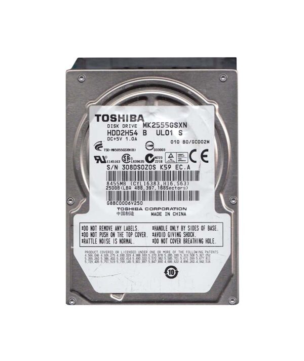 HDD2H54A - Toshiba 250GB 5400RPM SATA 3Gb/s 8MB Cache 2.5-Inch Hard Drive