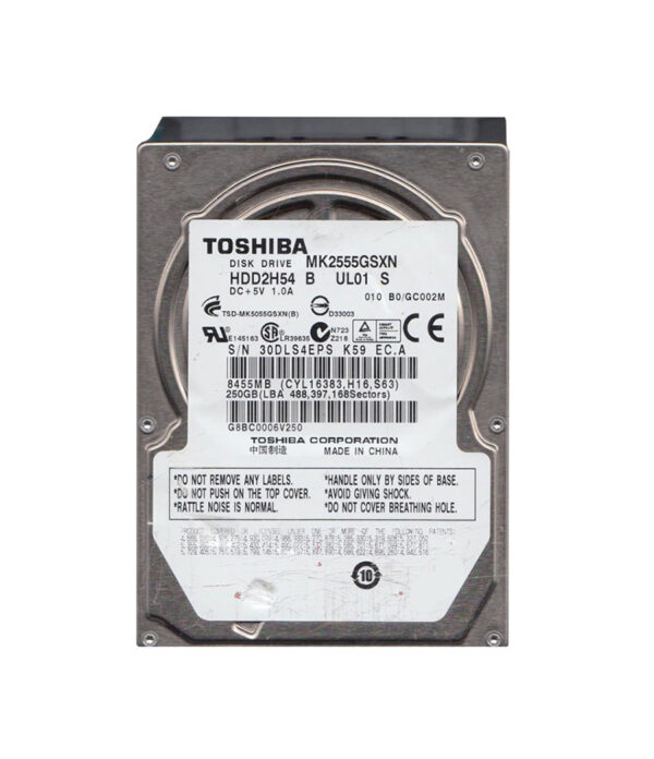 HDD2H54B - Toshiba 250GB 5400RPM SATA 3Gb/s 8MB Cache 2.5-Inch Hard Drive