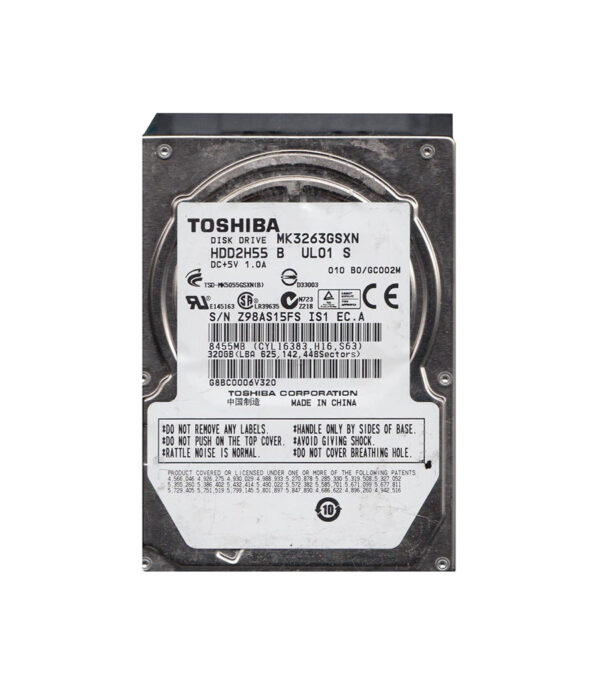 HDD2H55 - Toshiba 320GB 5400RPM SATA 3Gb/s 8MB Cache 2.5-Inch Hard Drive