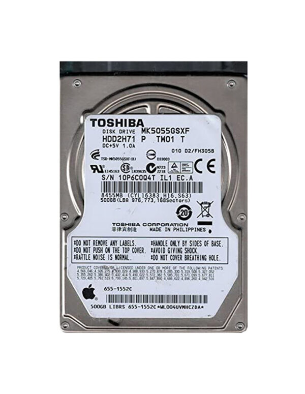 HDD2H71 - Toshiba 500GB 5400RPM SATA 3Gb/s 8MB Cache 2.5-Inch Hard Drive