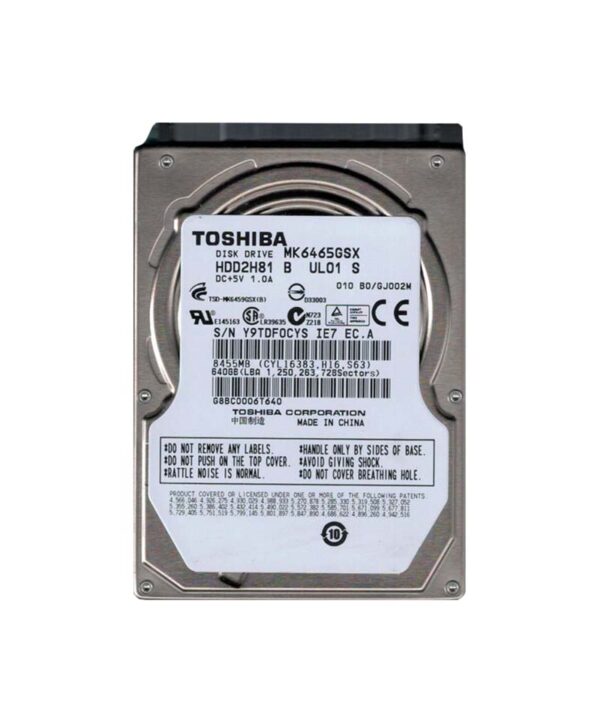 HDD2H81M - Toshiba 640GB 5400RPM SATA 3Gb/s 8MB Cache 2.5-Inch Hard Drive