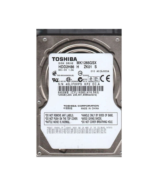 HDD2H86 - Toshiba 120GB 5400RPM SATA 3Gb/s 8MB Cache 2.5-Inch Hard Drive