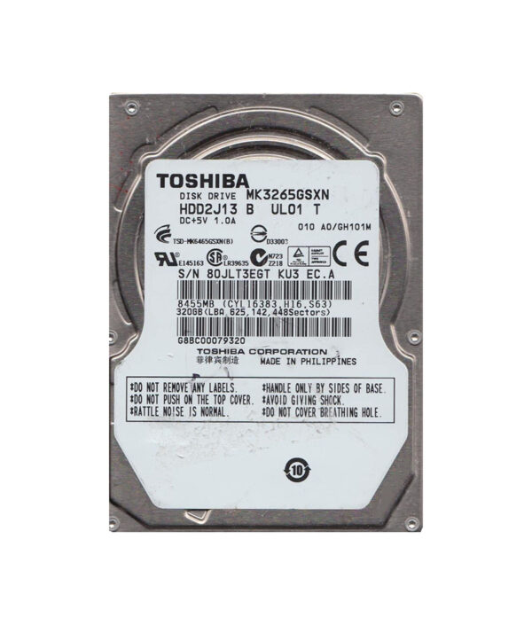 HDD2J13S - Toshiba 320GB 5400RPM SATA 3Gb/s 8MB Cache 2.5-Inch Hard Drive