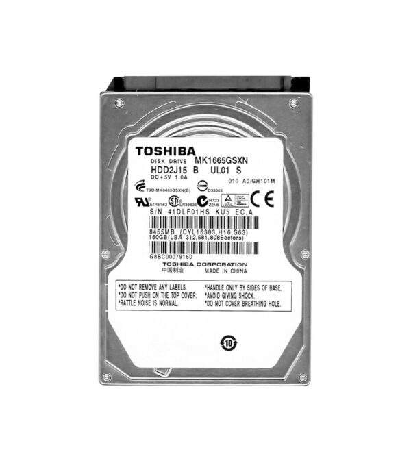 HDD2J15 - Toshiba 160GB 5400RPM SATA 3Gb/s 8MB Cache 2.5-Inch Hard Drive