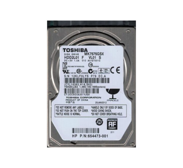 HDD2L01 - Toshiba 750GB 5400RPM SATA 3Gb/s 8MB Cache 2.5-Inch Hard Drive