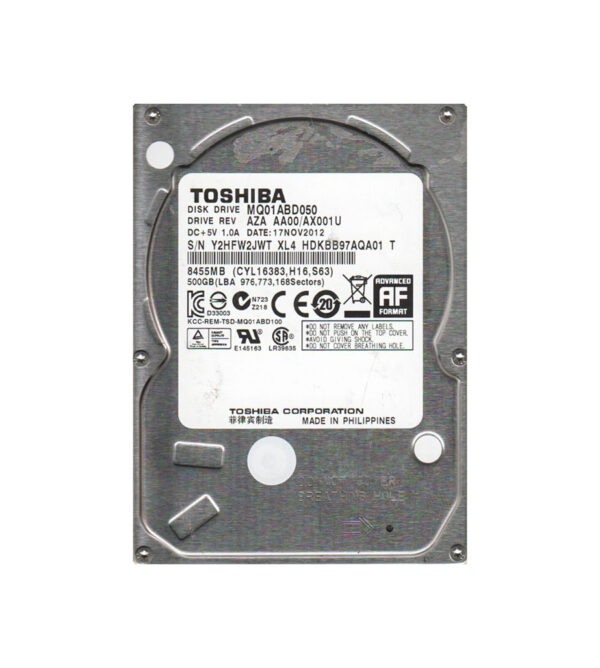 HDKBB97AQA01 - Toshiba 500GB 5400RPM SATA 3Gb/s 8MB Cache 2.5-Inch Hard Drive