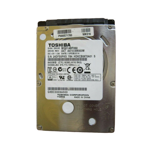 HDKCB06T0A01S - Toshiba 500GB 5400RPM SATA 6Gb/s 8MB Cache 2.5-Inch Hard Drive