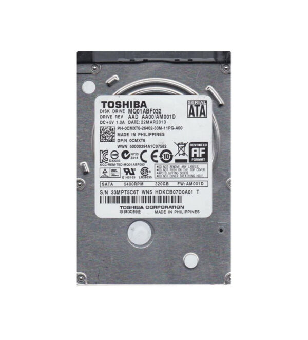 HDKCB07D0A01 - Toshiba 320GB 5400RPM SATA 6Gb/s 8MB Cache 2.5-Inch Hard Drive