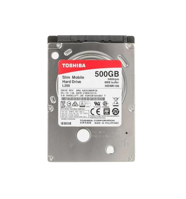 HDKCB16AKA01 - Toshiba 500GB 5400RPM SATA 6Gb/s 8MB Cache 2.5-Inch Hard Drive