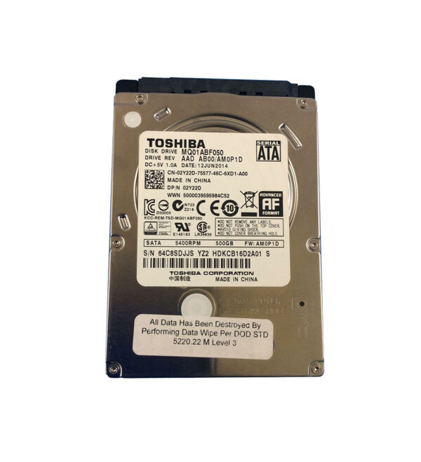 HDKCB16D2A01 - Toshiba 500GB 5400RPM SATA 6Gb/s 8MB Cache 2.5-Inch Hard Drive