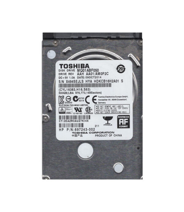 HDKCB16M4A01 - Toshiba 500GB 5400RPM SATA 6Gb/s 8MB Cache 2.5-Inch Hard Drive