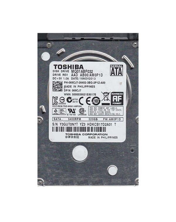 HDKCB17D2A01 - Toshiba 320GB 5400RPM SATA 6Gb/s 8MB Cache 2.5-Inch Hard Drive