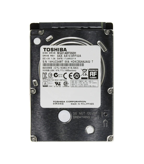 HDKCB26A2A02 - Toshiba 500GB 5400RPM SATA 6Gb/s 32MB Cache 2.5-Inch Hard Drive