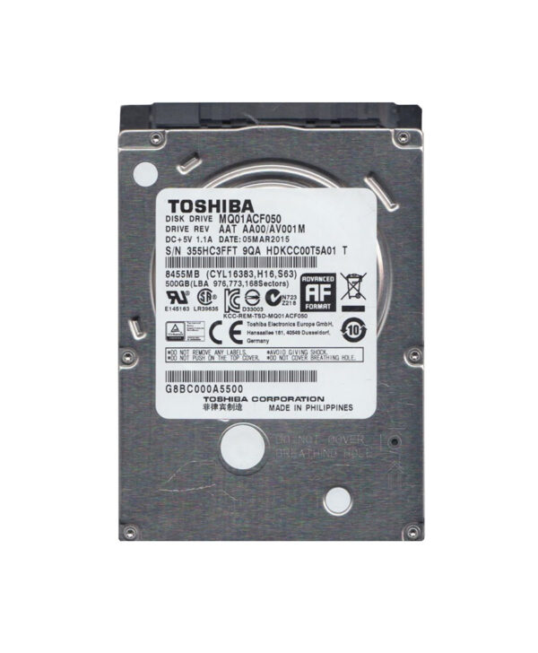 HDKCC00T5A01 - Toshiba 500GB 7200RPM SATA 6Gb/s 16MB Cache 2.5-Inch Hard Drive