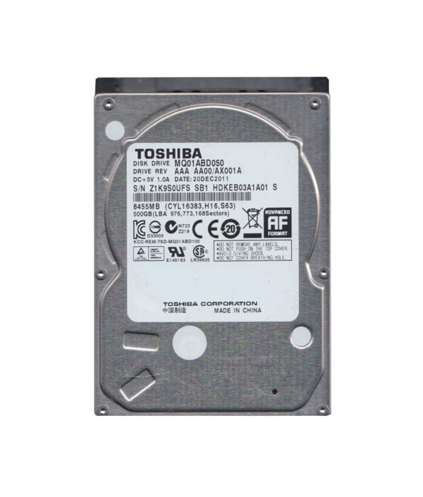 HDKEB03A1A01S - Toshiba 500GB 5400RPM SATA 3Gb/s 8MB Cache 2.5-Inch Hard Drive