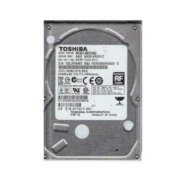 HDKEB03H0A01T - Toshiba 500GB 5400RPM SATA 3Gb/s 8MB Cache 2.5-Inch Hard Drive