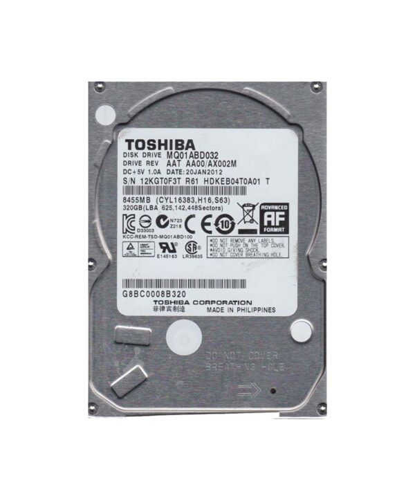 HDKEB04T0A01 - Toshiba 320GB 5400RPM SATA 3Gb/s 8MB Cache 2.5-Inch Hard Drive