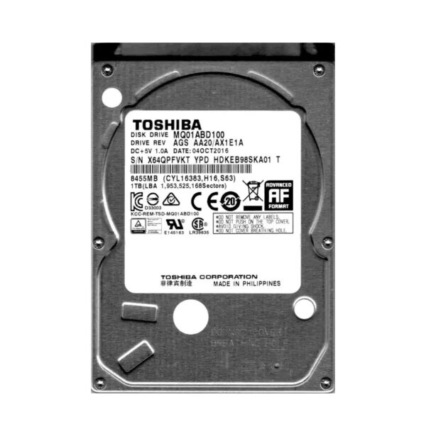 HDKEB98SKA01 - Toshiba 1TB 5400RPM SATA 3Gb/s 8MB Cache 2.5-Inch Hard Drive