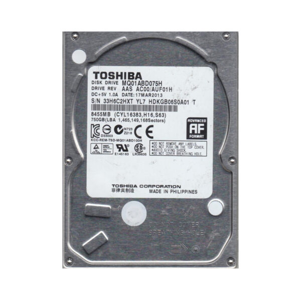 HDKGB06S0A01 - Toshiba 750GB 5400RPM SATA 6Gb/s 32MB Cache 2.5-Inch Hard Drive