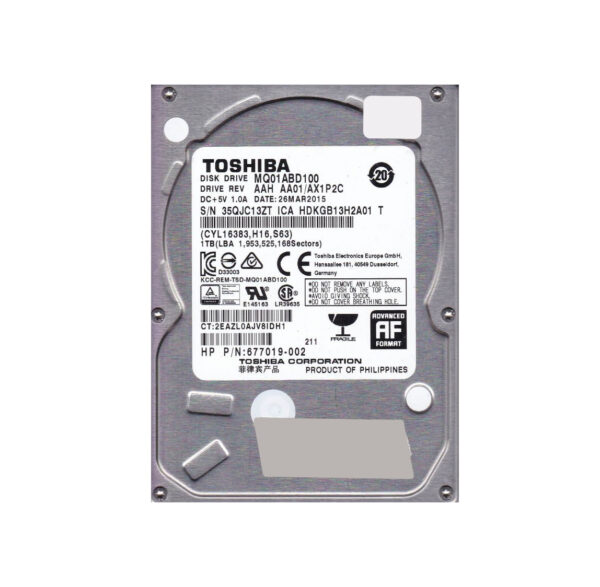 HDKGB13H2A01 - Toshiba 1TB 5400RPM SATA 3Gb/s 8MB Cache 2.5-Inch Hard Drive