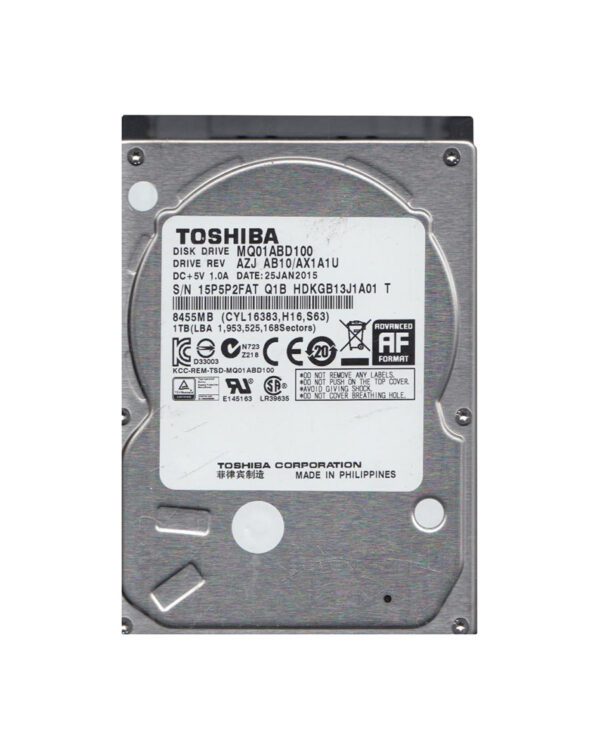 HDKGB13J1A01 - Toshiba 1TB 5400RPM SATA 3Gb/s 8MB Cache 2.5-Inch Hard Drive