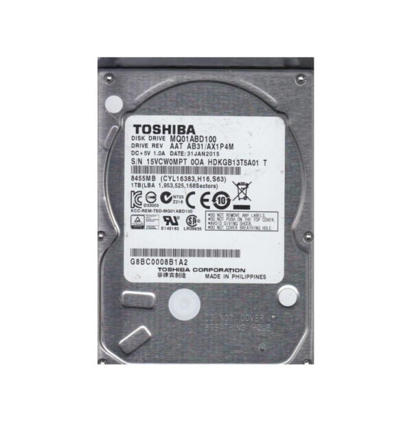 HDKGB13T5A01T - Toshiba 1TB 5400RPM SATA 3Gb/s 8MB Cache 2.5-Inch Hard Drive