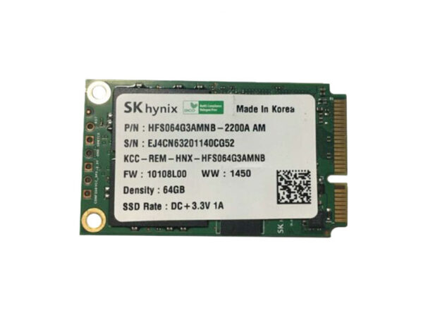 HFS064G3AMNB-2200A - Hynix SH920 Series 64GB Multi-Level Cell SATA 6Gb/s mSATA Solid State Drive