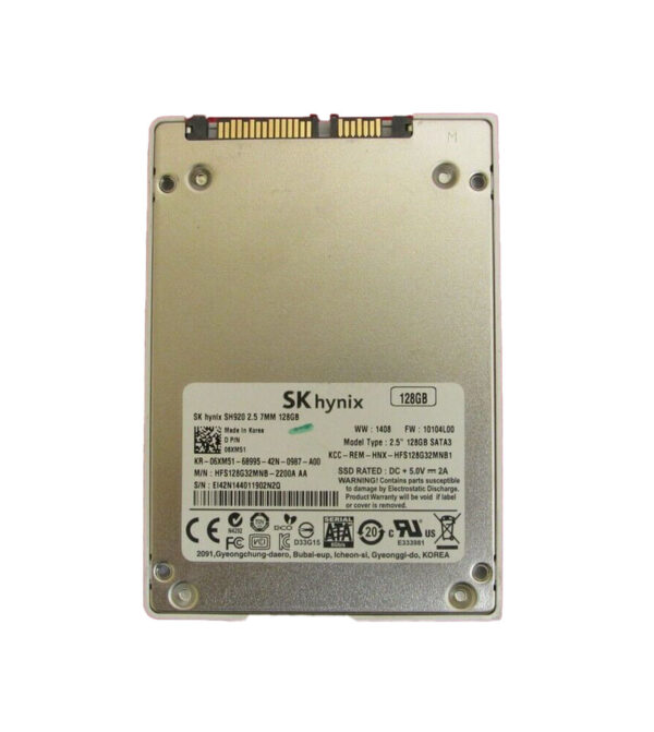 HFS128G32MNB-2200A - Hynix SH920 Series 128GB Multi-Level Cell SATA 6Gb/s 2.5-Inch Solid State Drive
