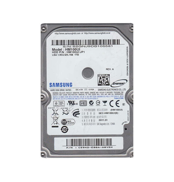 HM100UI/JP1 - Samsung Spinpoint MT2 1TB 5400RPM SATA 3Gb/s 8MB Cache 2.5-Inch Hard Drive