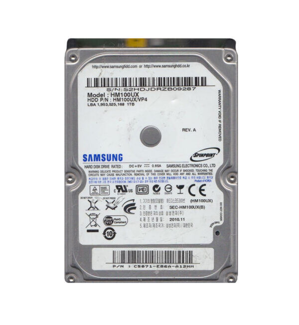 HM100UX - Samsung Spinpoint MT2 1TB 5400RPM SATA 3Gb/s 8MB Cache 2.5-Inch Hard Drive