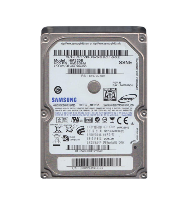 HM320II/M - Samsung Spinpoint M7 320GB 5400RPM SATA 3Gb/s 8MB Cache 2.5-Inch Hard Drive