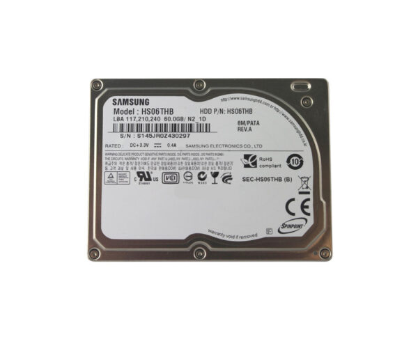 HS06THB - Samsung Spinpoint N2 60GB 4200RPM PATA 8MB Cache 1.8-Inch Hard Drive