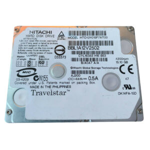 HTC424015F7AT00 - Hitachi 15GB 4200RPM IDE Ultra ATA/100 (ATA-6) 2MB Cache (512) 1.8-inch Hard Drive