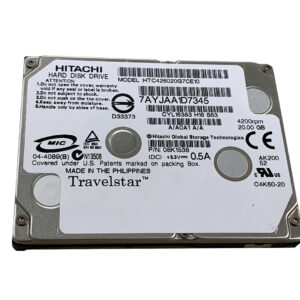 HTC426020G7CE10 - Hitachi Travelstar C4K60 Series 20GB 4200RPM IDE Ultra ATA/100 (ATA-6) 2MB Cache ZIF 1.8-inch Hard Drive