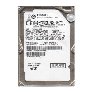 HTE723216L9A300 - Hitachi Travelstar 7K320 Series 160GB 7200RPM SATA 3Gb/s 16MB Cache (512) 2.5-inch Hard Drive