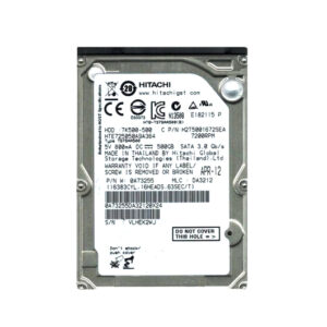HTE725050A9A364 - Hitachi Travelstar 7K500 Series 500GB 7200RPM SATA 3Gb/s 16MB Cache 512e 2.5-inch Hard Drive