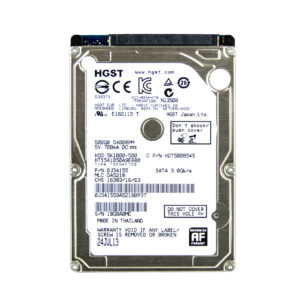HTS541050A9E680 - HGST Travelstar 5K1000 Series 500GB 5400RPM SATA 6Gb/s 8MB Cache 512e 2.5-inch Hard Drive