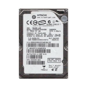 HTS542512K9A300 - Hitachi Travelstar 5K250 Series 120GB 5400RPM SATA 3Gb/s 8MB Cache 2.5-inch Hard Drive