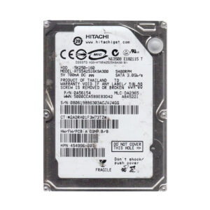 HTS542516K9A300 - Hitachi Travelstar 5K250 Series 160GB 5400RPM SATA 3Gb/s 8MB Cache 2.5-inch Hard Drive
