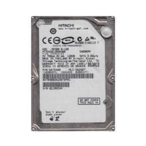 HTS545012B9A300 - Hitachi Travelstar 5K500.B Series 120GB 5400RPM SATA 3Gb/s 8MB Cache 2.5-Inch Hard Drive