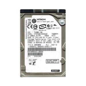 HTS722016K9SA01 - Hitachi Travelstar 7K200 Series 160GB 7200RPM SATA 1.5Gb/s 16MB Cache 2.5-Inch Hard Drive
