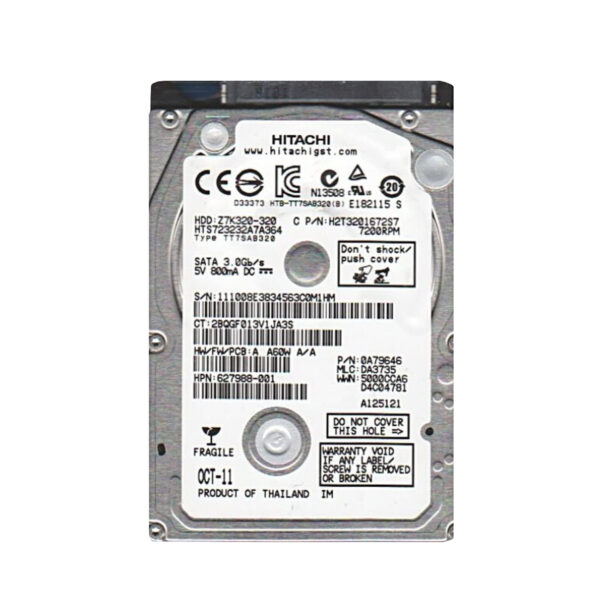 HTS723232A7A364 - HGST Travelstar Z7K320 Series 320GB 7200RPM SATA 3Gb/s 16MB Cache (512) 2.5-inch Hard Drive