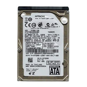 HTS725016A9A362 - Hitachi Travelstar 7K500 Series 160GB 7200RPM SATA 3Gb/s 16MB Cache 512e 2.5-inch Hard Drive