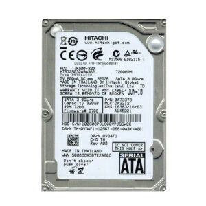 HTS725032A9A362 - Hitachi Travelstar 7K500 Series 320GB 7200RPM SATA 3Gb/s 16MB Cache 512e 2.5-inch Hard Drive