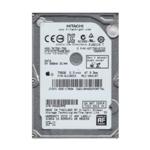 HTS727575A9E362 - HGST Travelstar 7K750 Series 750GB 7200RPM SATA 3Gb/s 16MB Cache 512e 2.5-inch Hard Drive