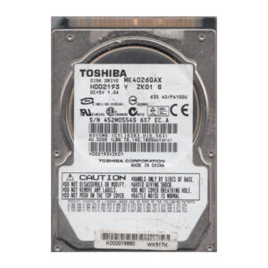 K000015660 - Toshiba 40GB 5400RPM IDE Ultra ATA/100 (ATA-6) 16MB Cache 2.5-Inch Hard Drive