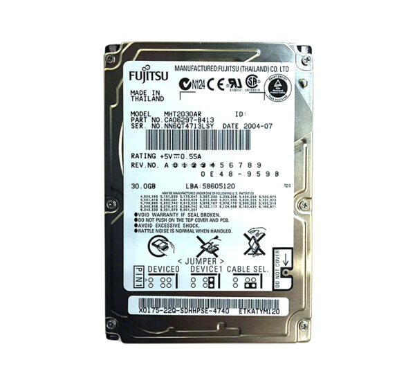 MHT2030AR - Fujitsu 30GB 4200RPM IDE Ultra ATA/100 (ATA-6) 2MB Cache 2.5-Inch Hard Drive