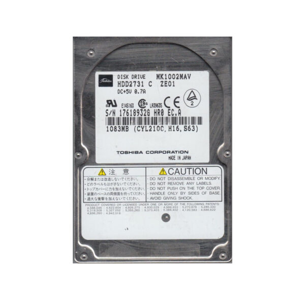 MK1002MAV - Toshiba Mobile 1GB 4200RPM IDE/ATA 128KB Cache 2.5-Inch Hard Drive